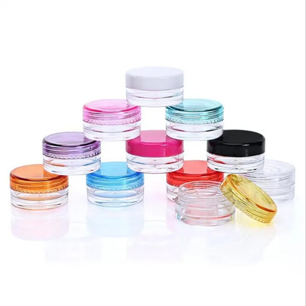 Clear Plastic Jars - 3ml - 10 pack