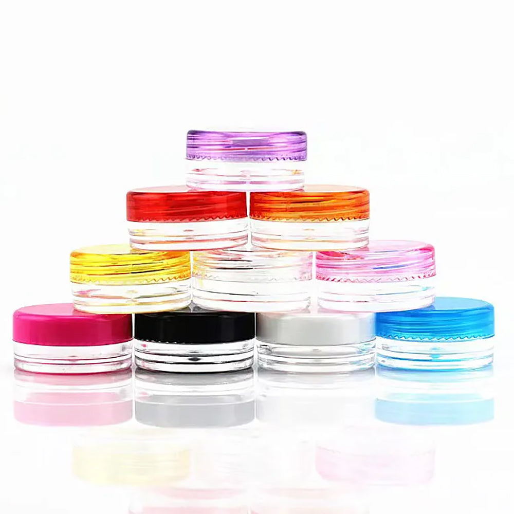 Clear Plastic Jars - 3ml - 10 pack