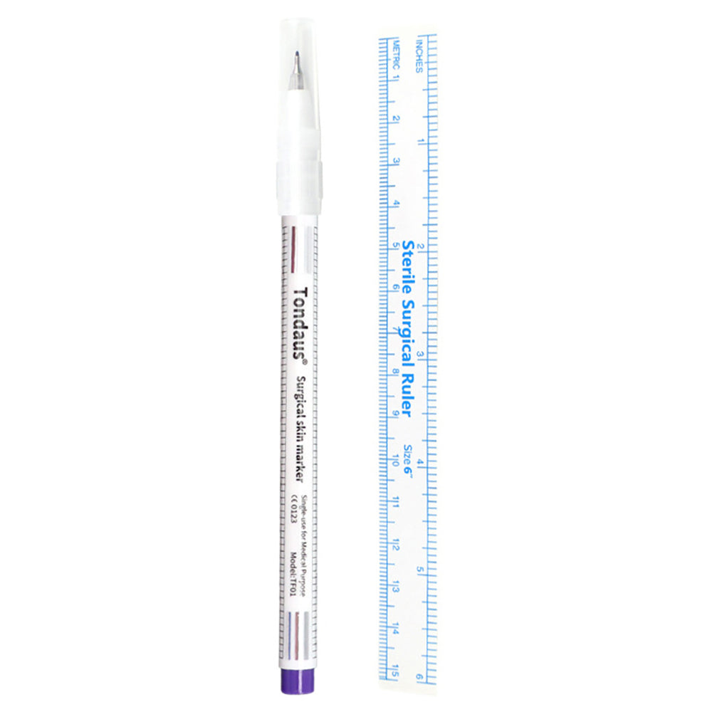 Double Ended Surgical Marker and Flexi-Ruler Combo Pack