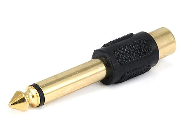 1/4" Mono Plug Male to RCA adapter Female