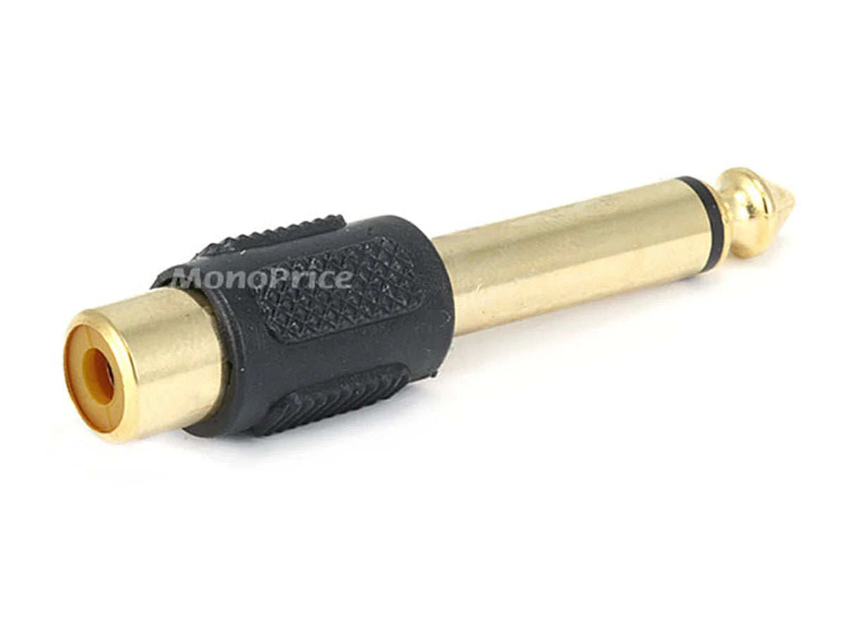 1/4" Mono Plug Male to RCA adapter Female
