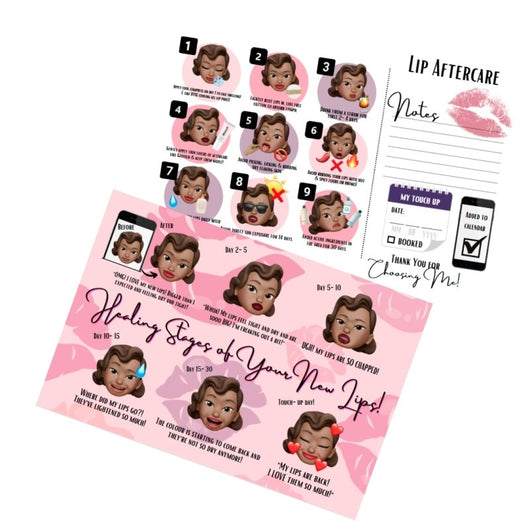 Client LIP Healing & Aftercare Cards by HYVE Professional - HYVE Beauty