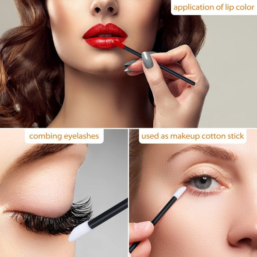 Flocked Applicators - Black - HYVE Beauty