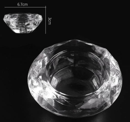 Gem Stone Glass Dappen Mixing Dish - Large - HYVE Beauty