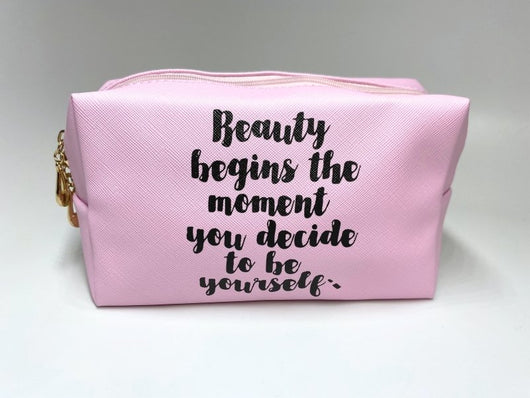 HYVE Beauty Make Up Bag - 3 Styles/ 3 Quotes - HYVE Beauty
