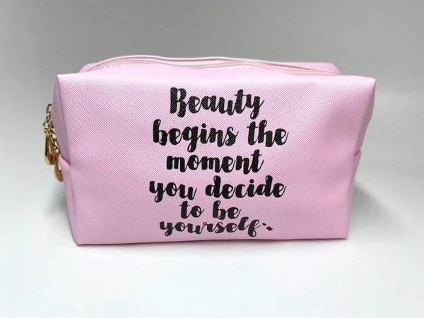 HYVE Beauty Make Up Bag - 3 Styles/ 3 Quotes - HYVE Beauty