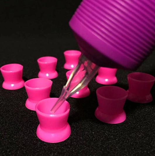 Pink Silicone Ink Cups - HYVE Beauty