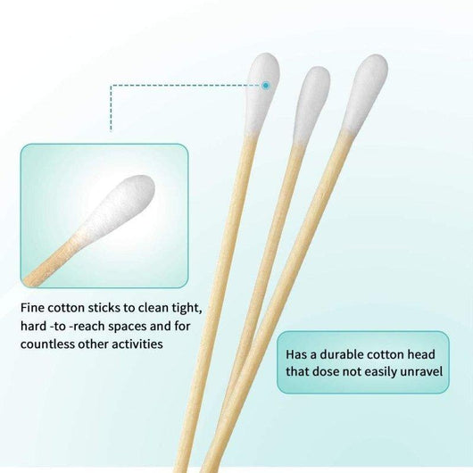 Sterile Cotton Tips Swabs 6" - Box of 200 - HYVE Beauty
