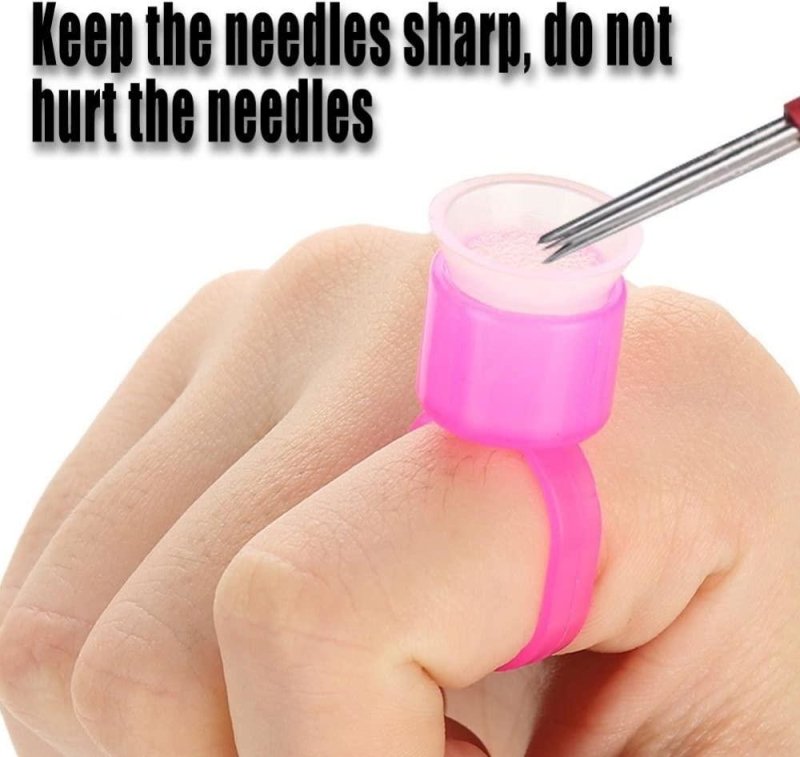 Sterile Pigment Sponge Ring Cups - Pink - HYVE Beauty