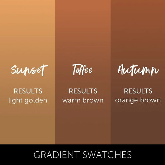 Sunset Pigment Collection Colour Chart by Tina Davies x Perma Blend - HYVE Beauty